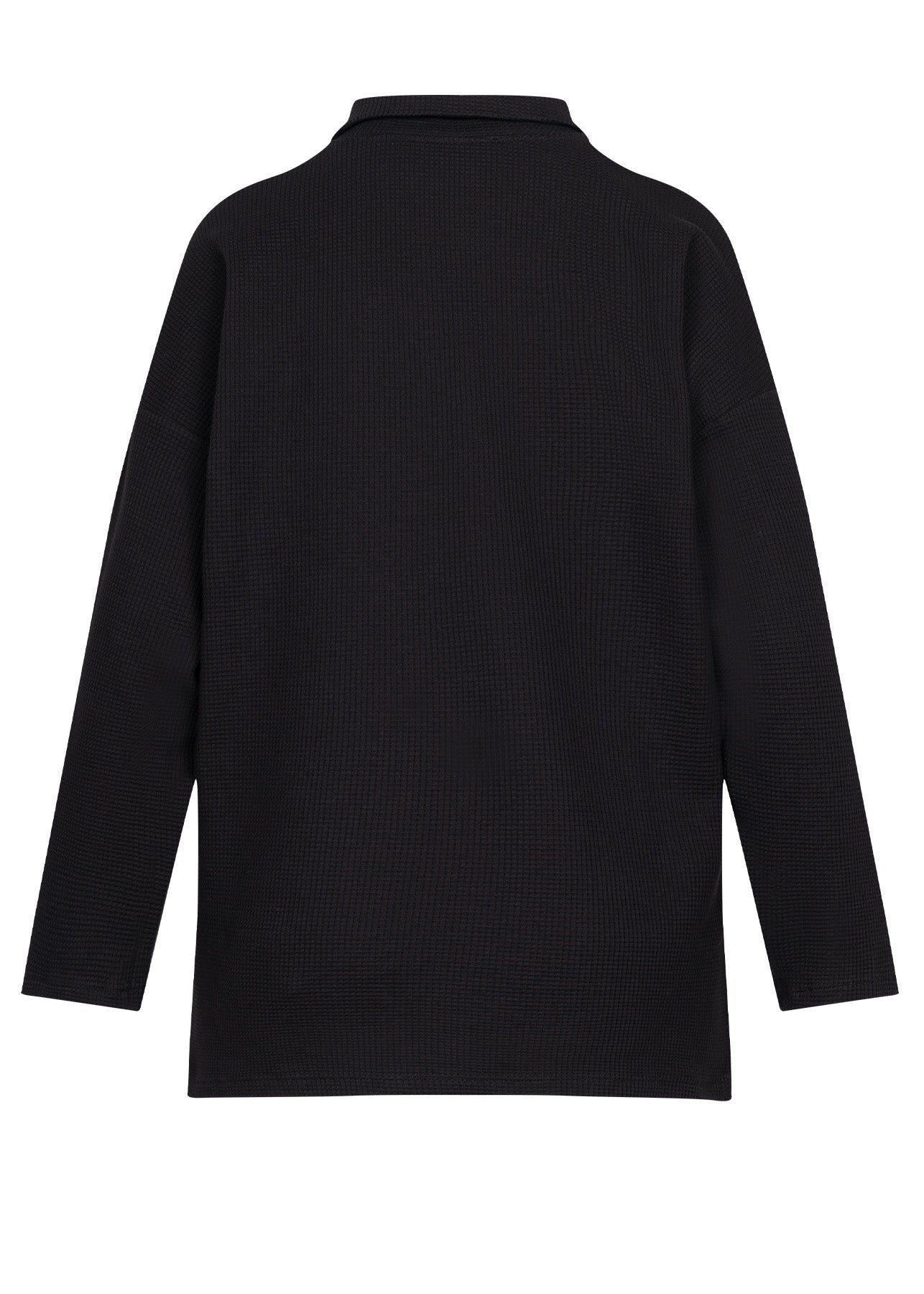 Waffle Polo Black