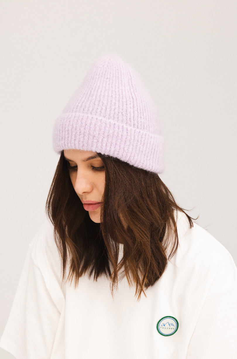 Beanie Fluffy Lavender