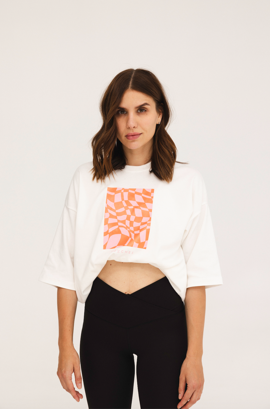 T-shirt Geometric Pink