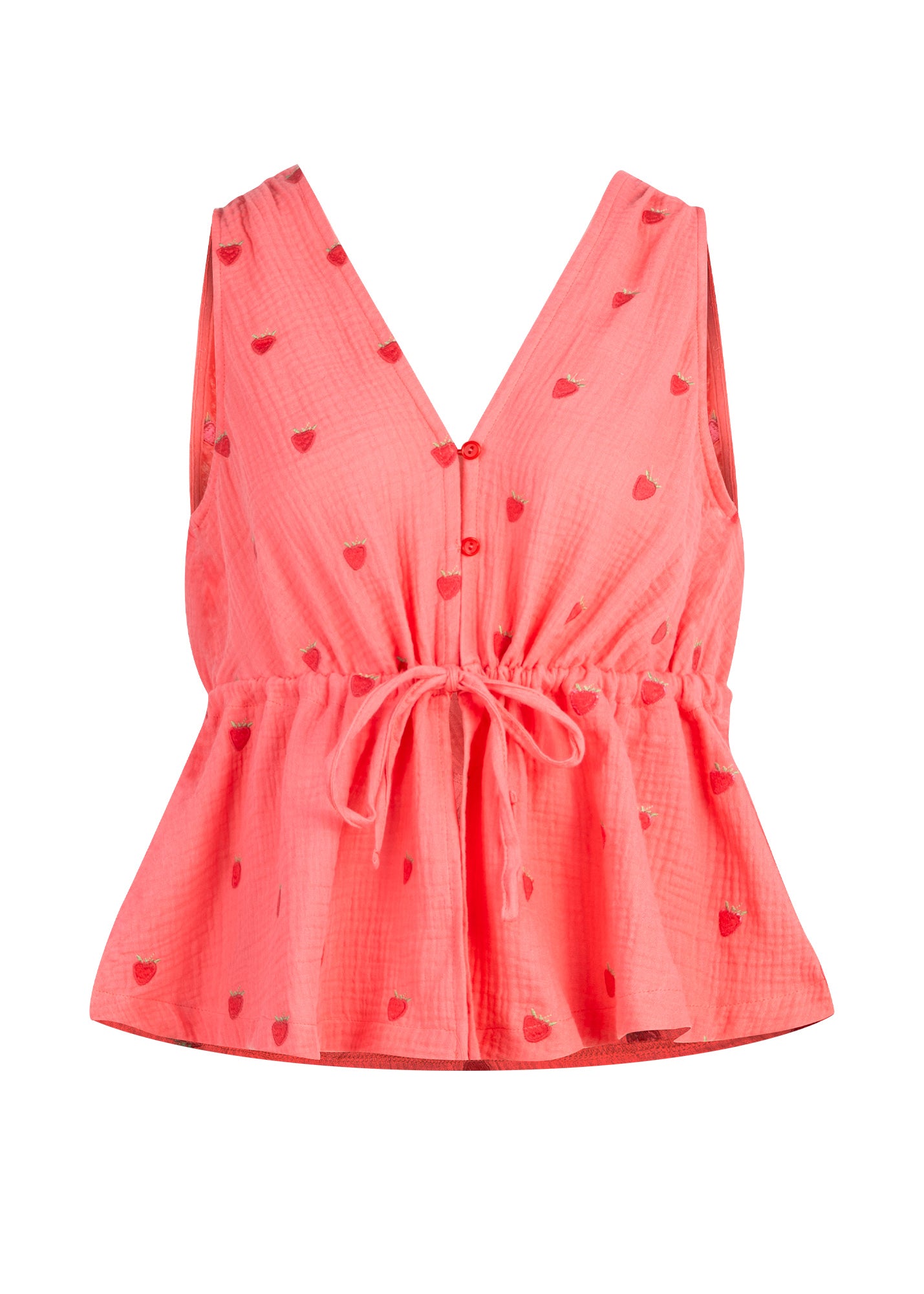 Top Wiązany Strawberry Pink