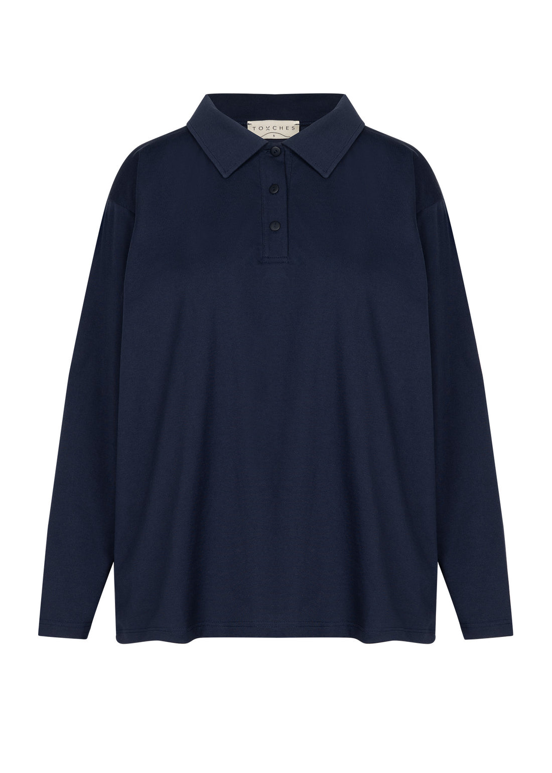 Longsleeve Polo Navy
