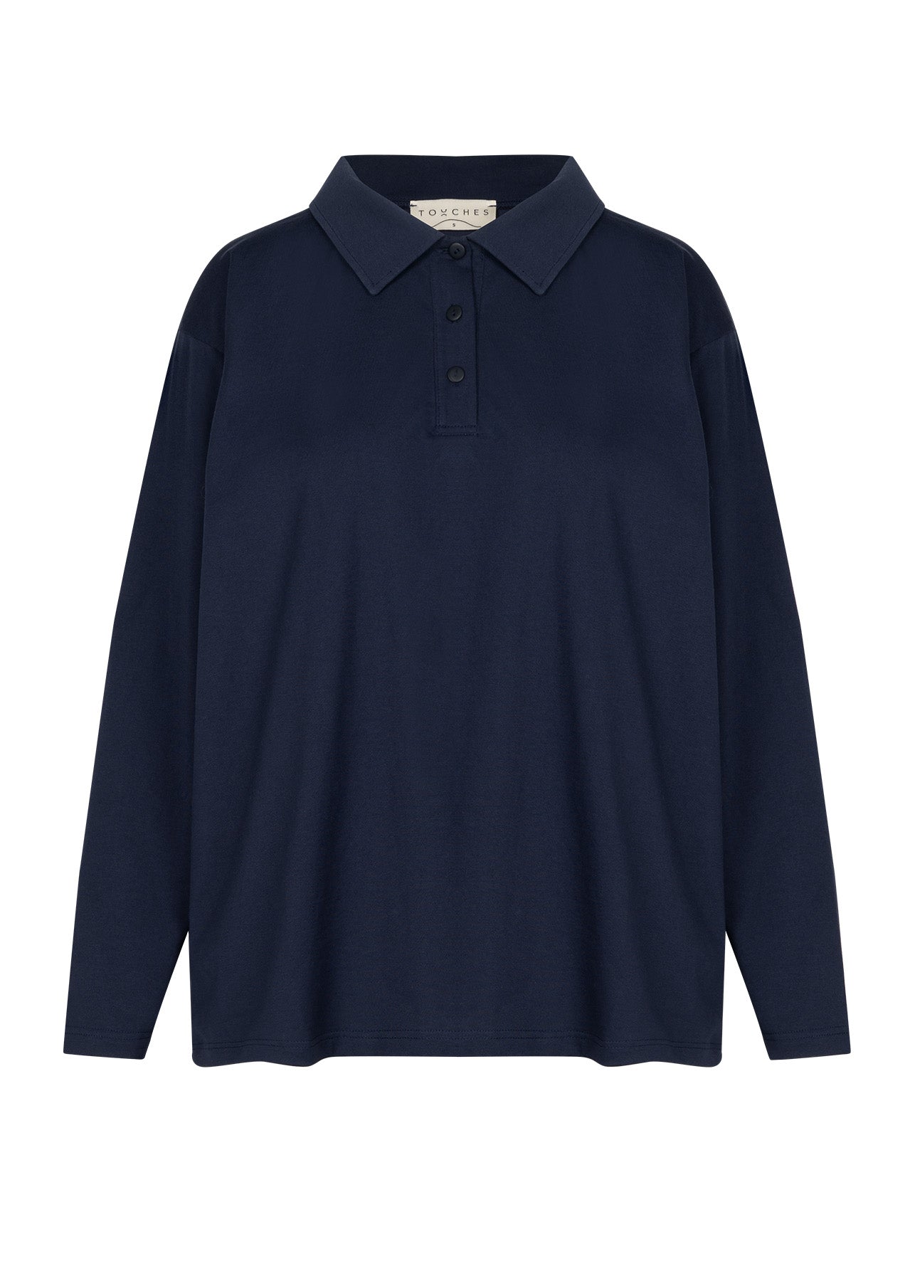 Longsleeve Polo Navy