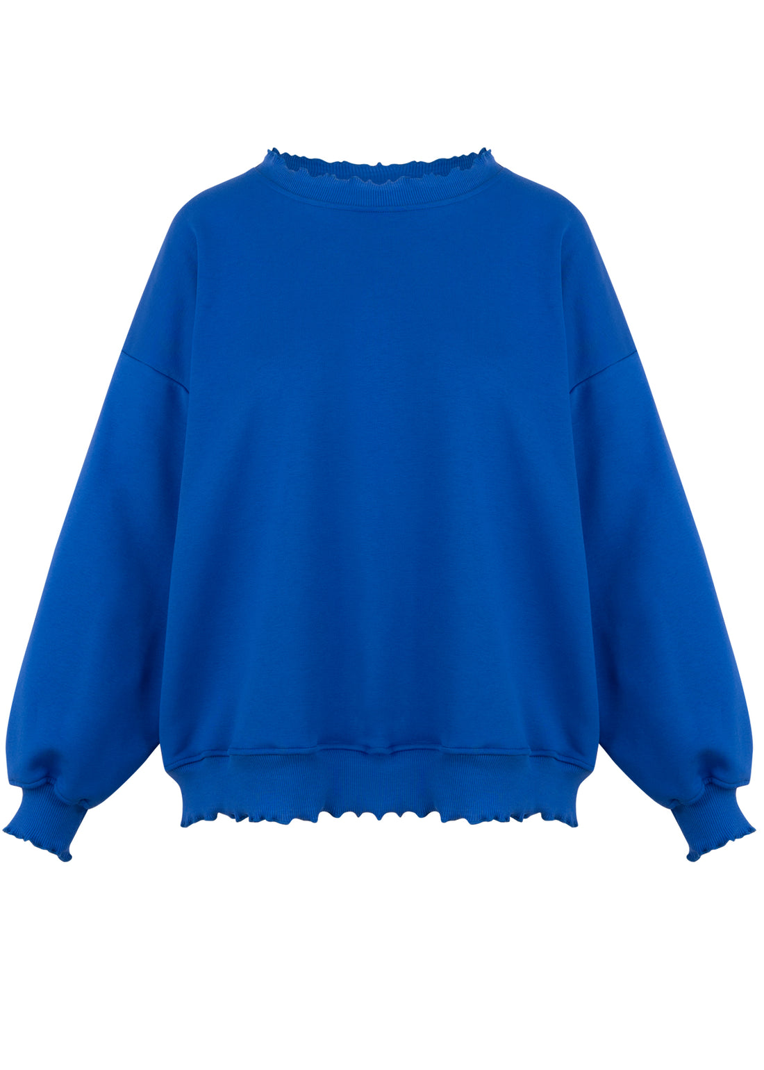 Crewneck Ribbed Kobalt