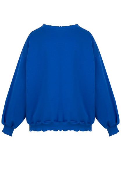 Crewneck Ribbed Kobalt