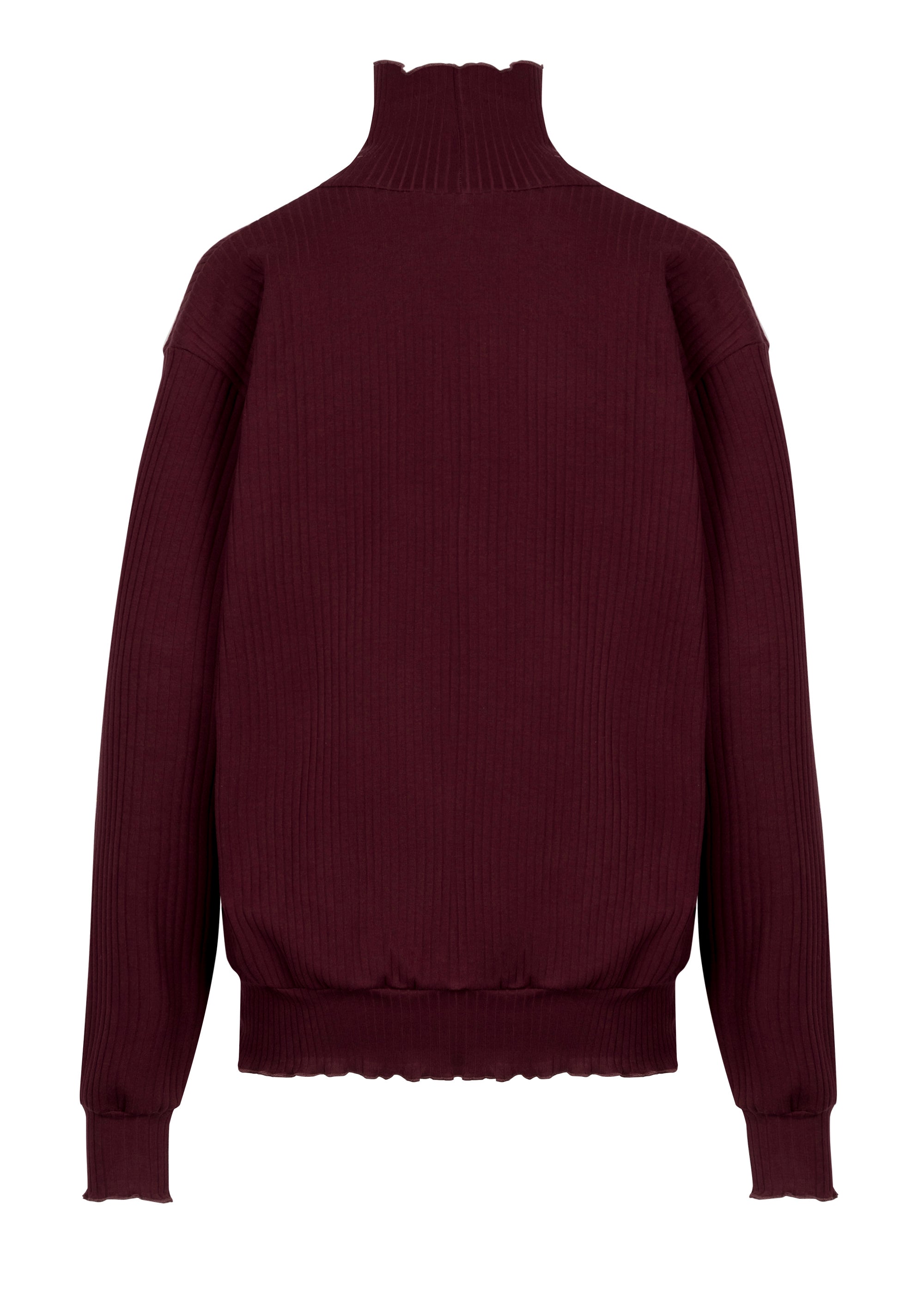Golf ribbed bordo