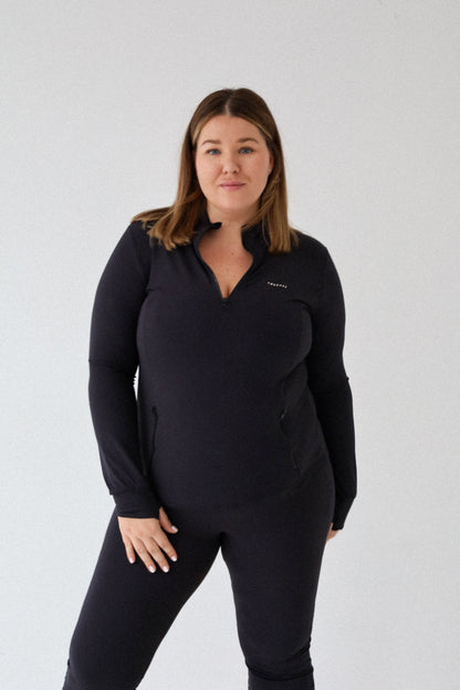 Bluza Gym Half-Zip Black