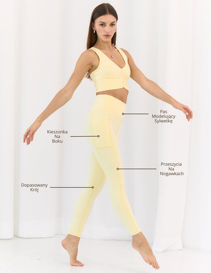 Leginsy Pocket Comfort Butter Yellow