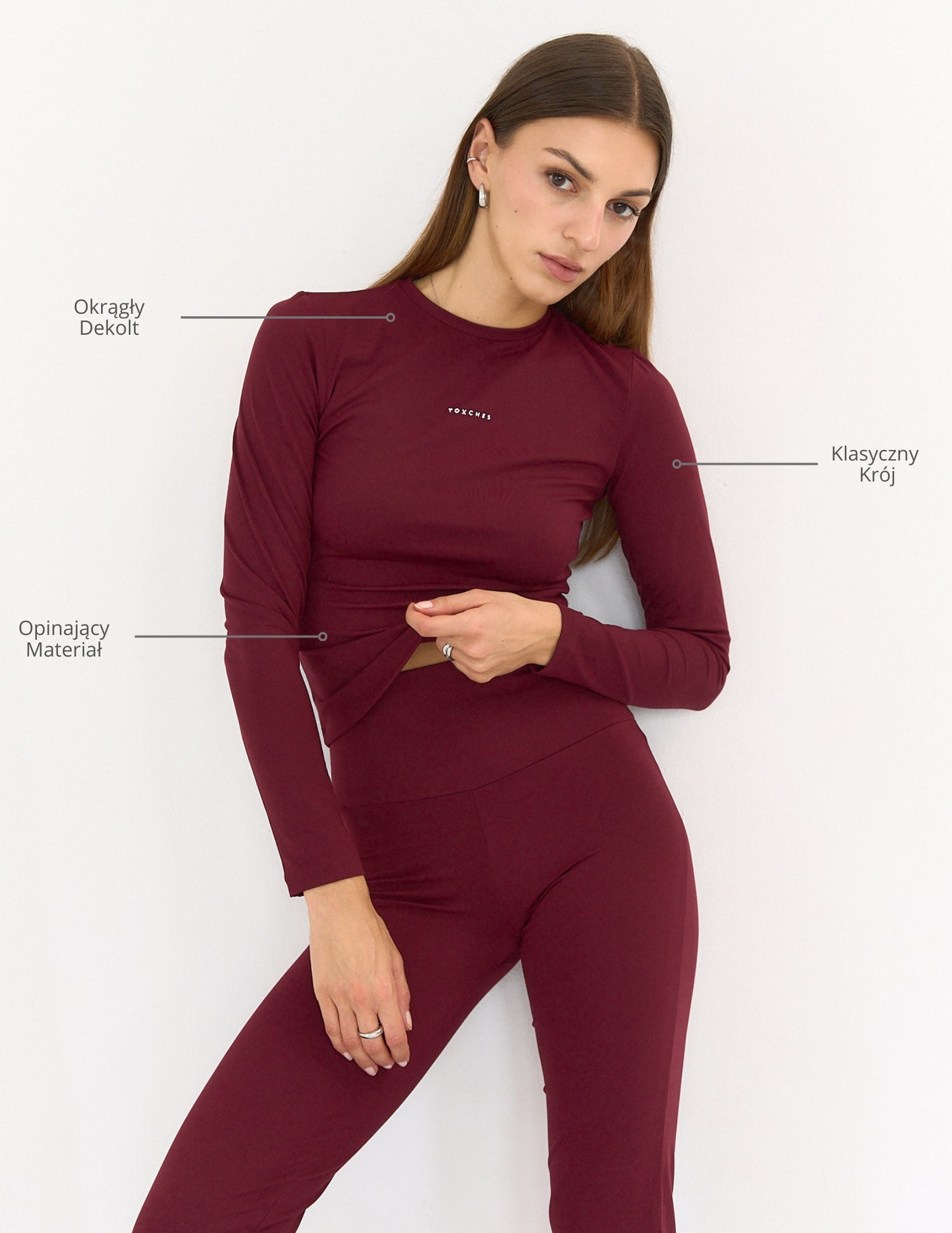 Longsleeve Comfort Burgund