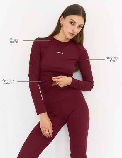 Longsleeve Comfort Burgund