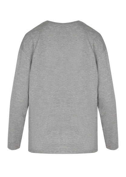Longsleeve Melange Grey