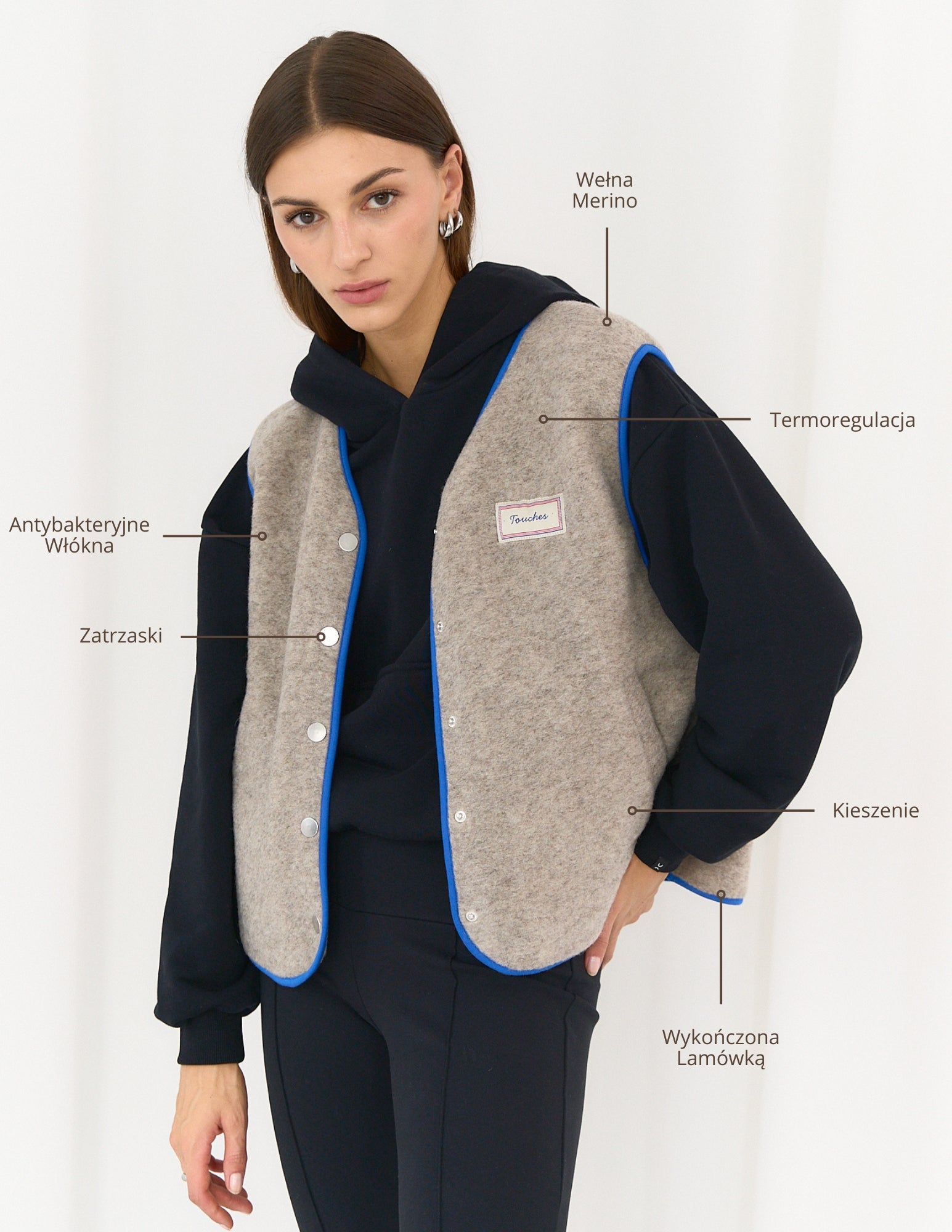 Merino Vest Grey