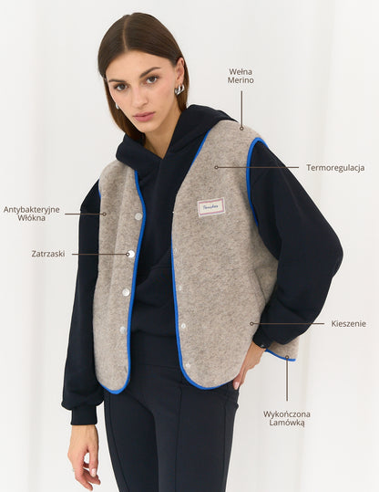 Merino Vest Grey