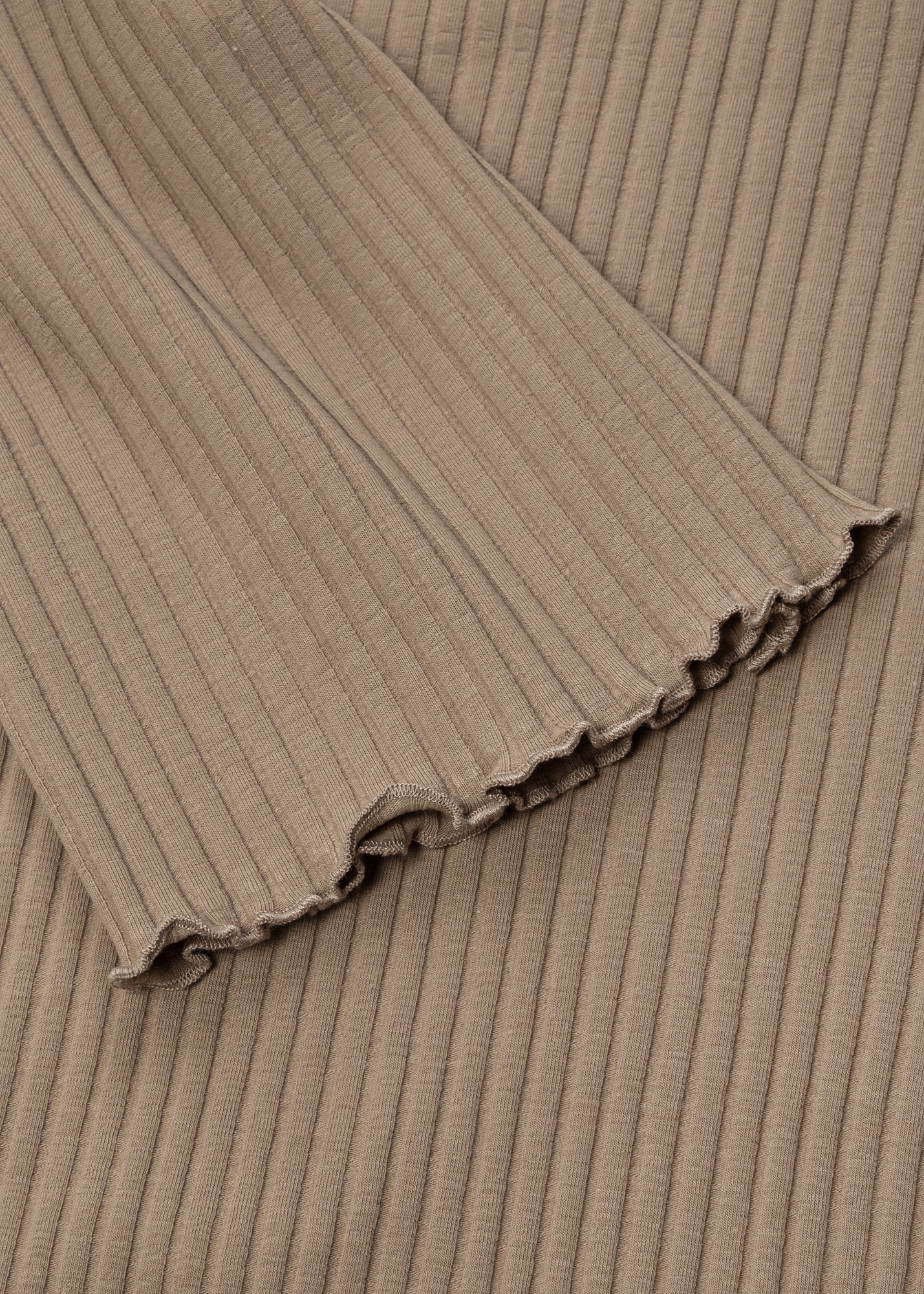 Longsleeve Ribbed Beige