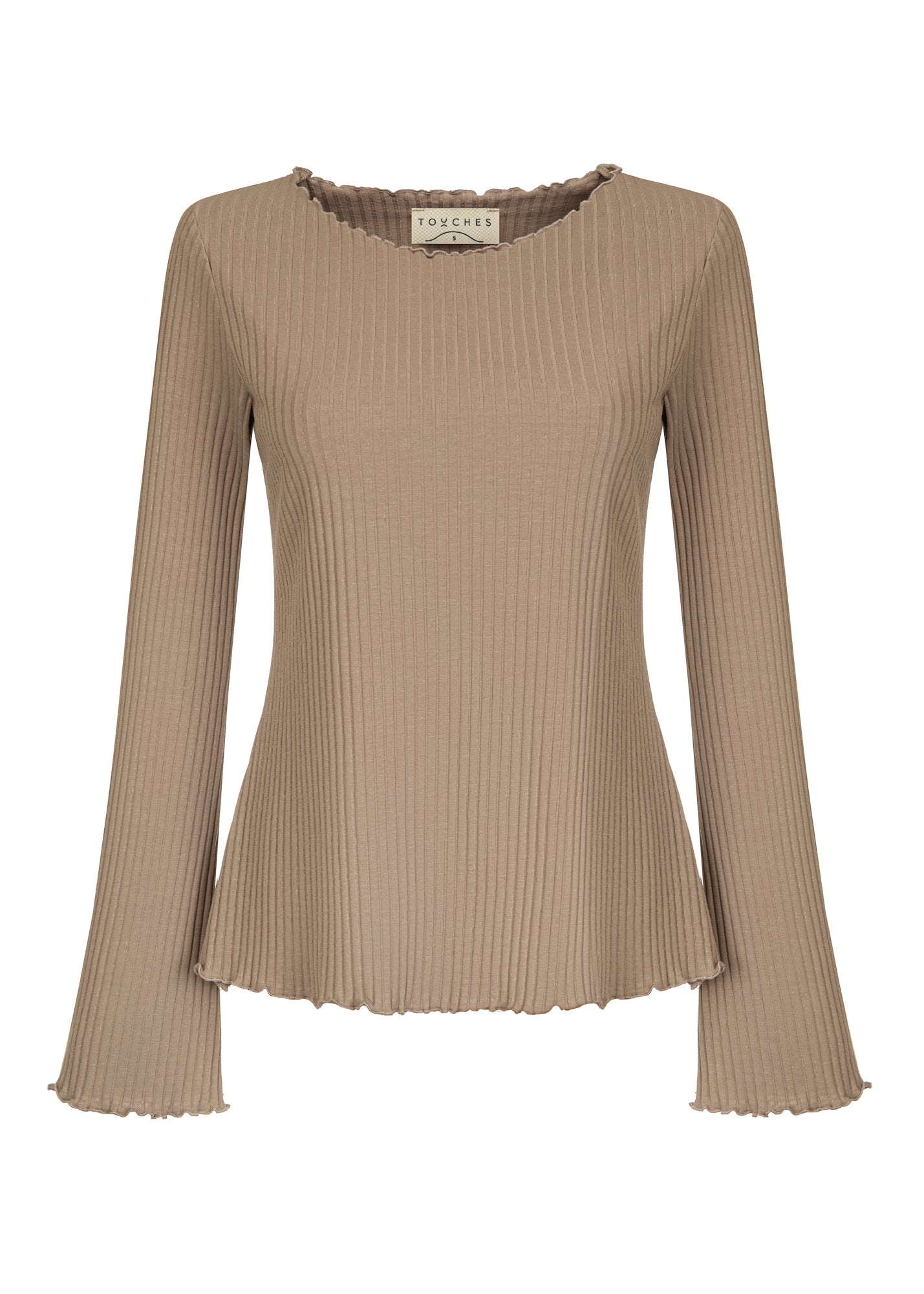 Longsleeve Ribbed Beige