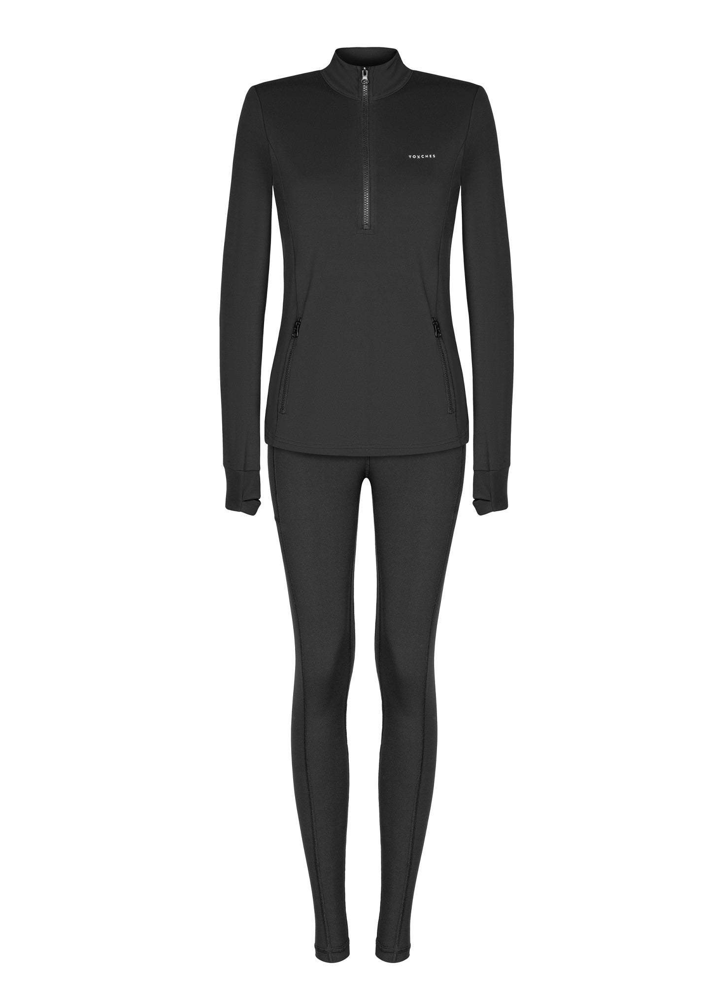 Bluza Gym Half-Zip Black