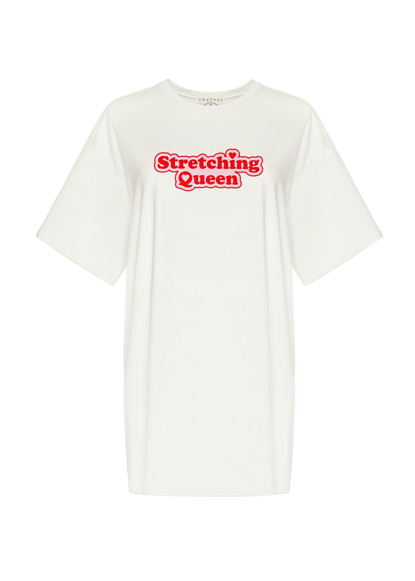 T-shirt Stretching Queen White