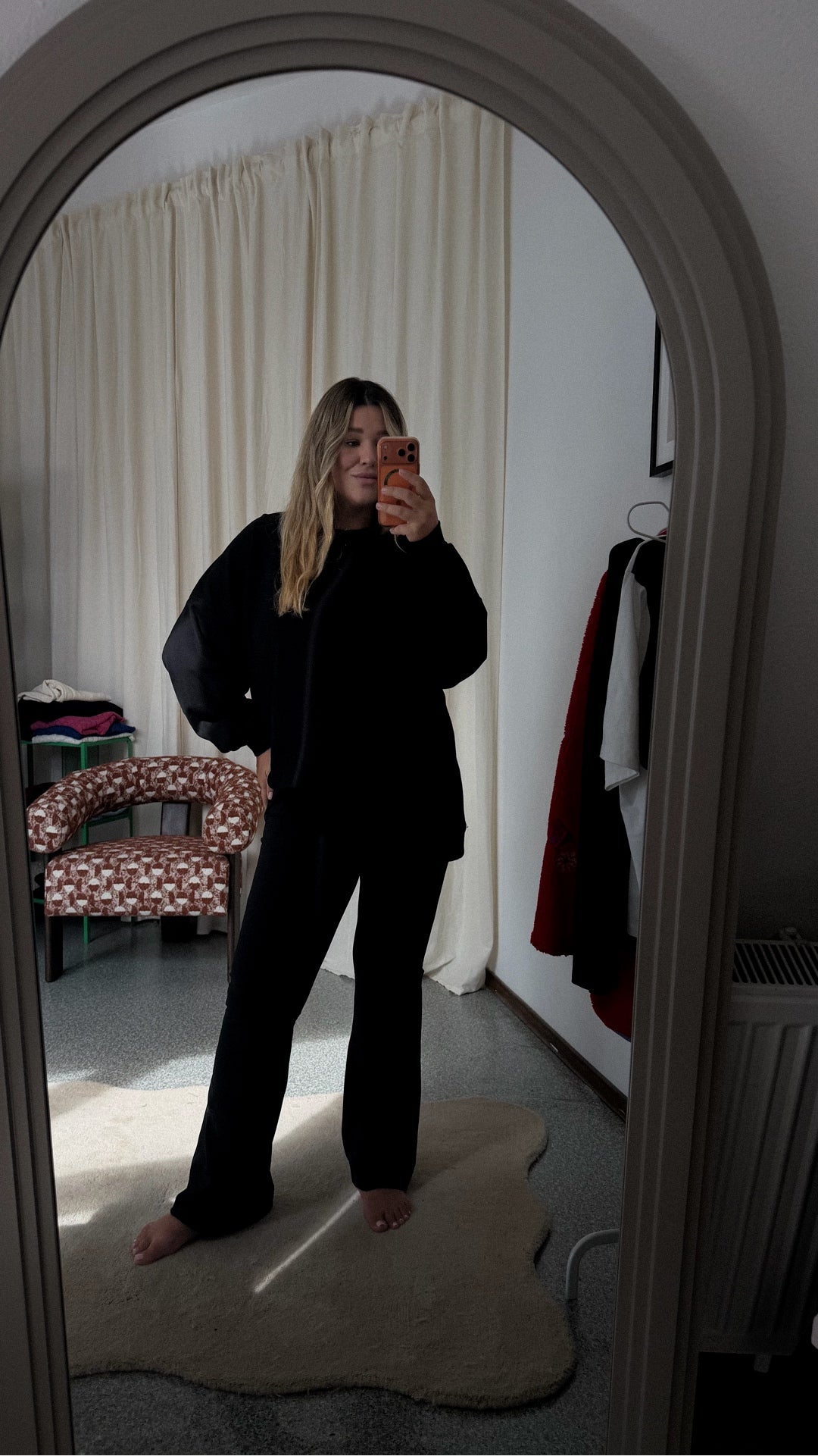 Crewneck Oversize Long Black