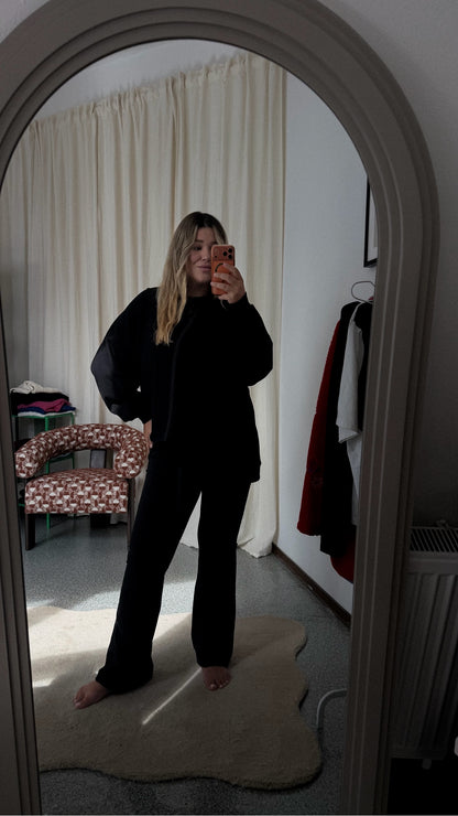 Crewneck Oversize Long Black