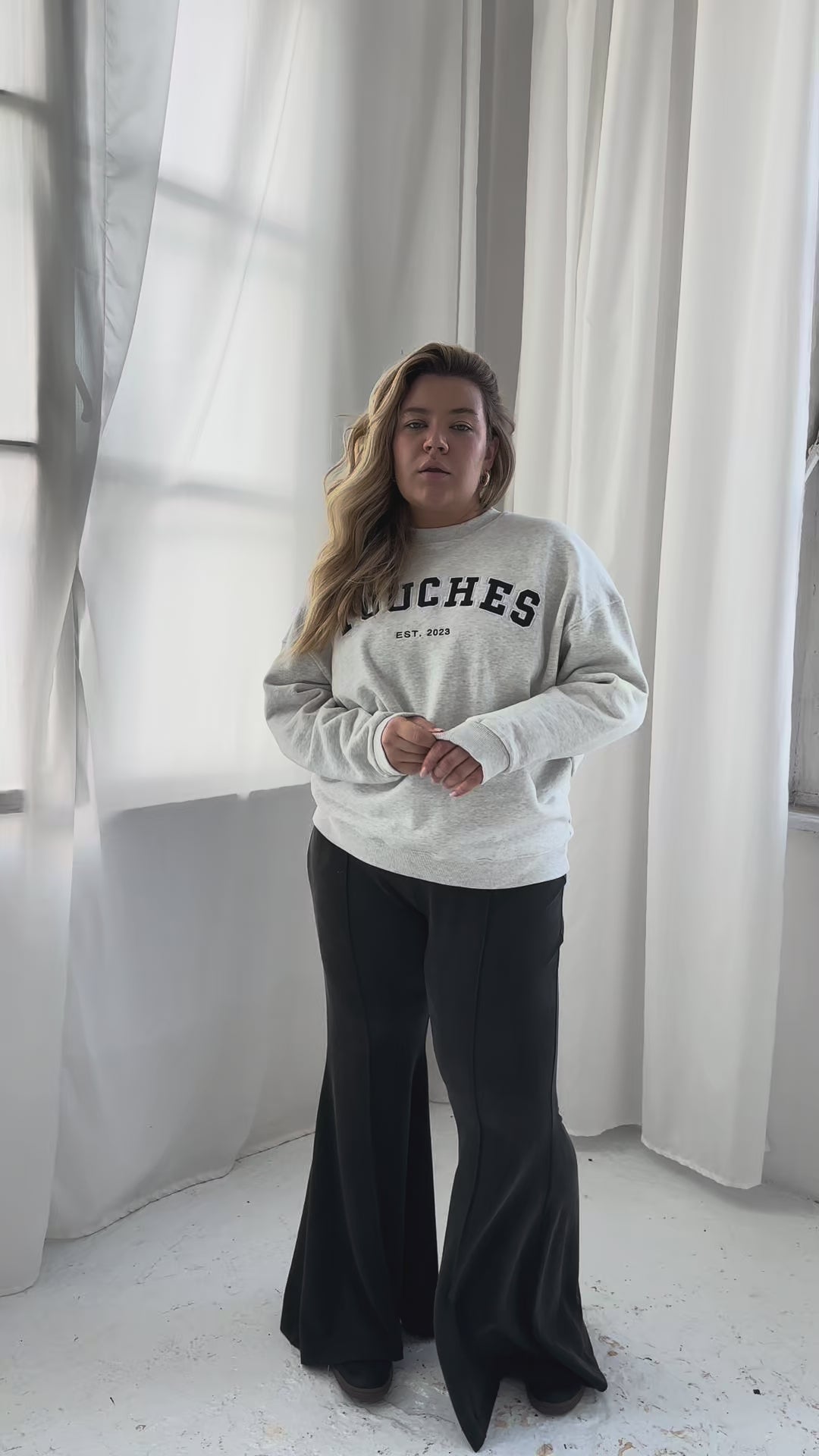 Crewneck Touches Grey