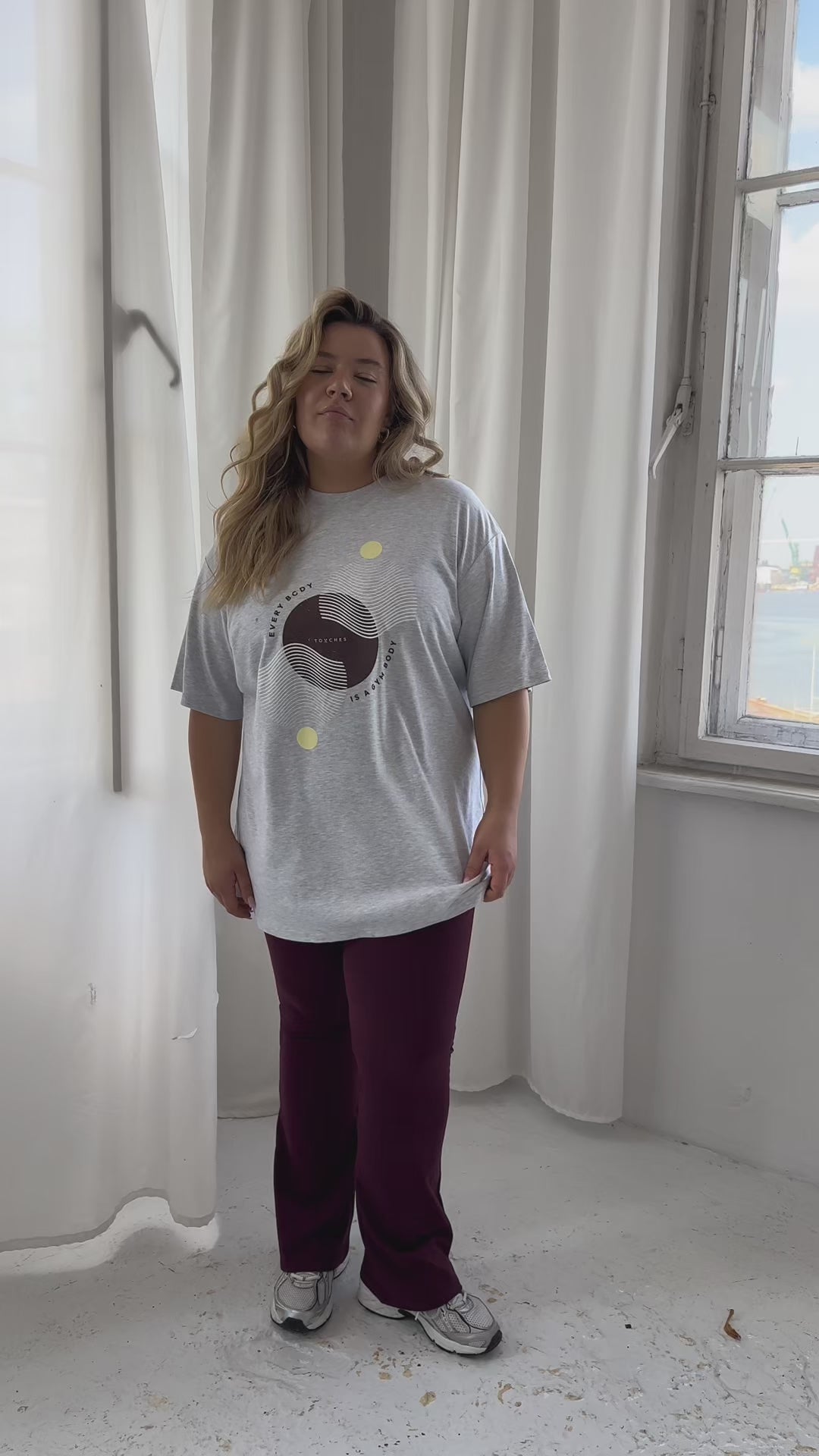 T-shirt Body Melange Grey