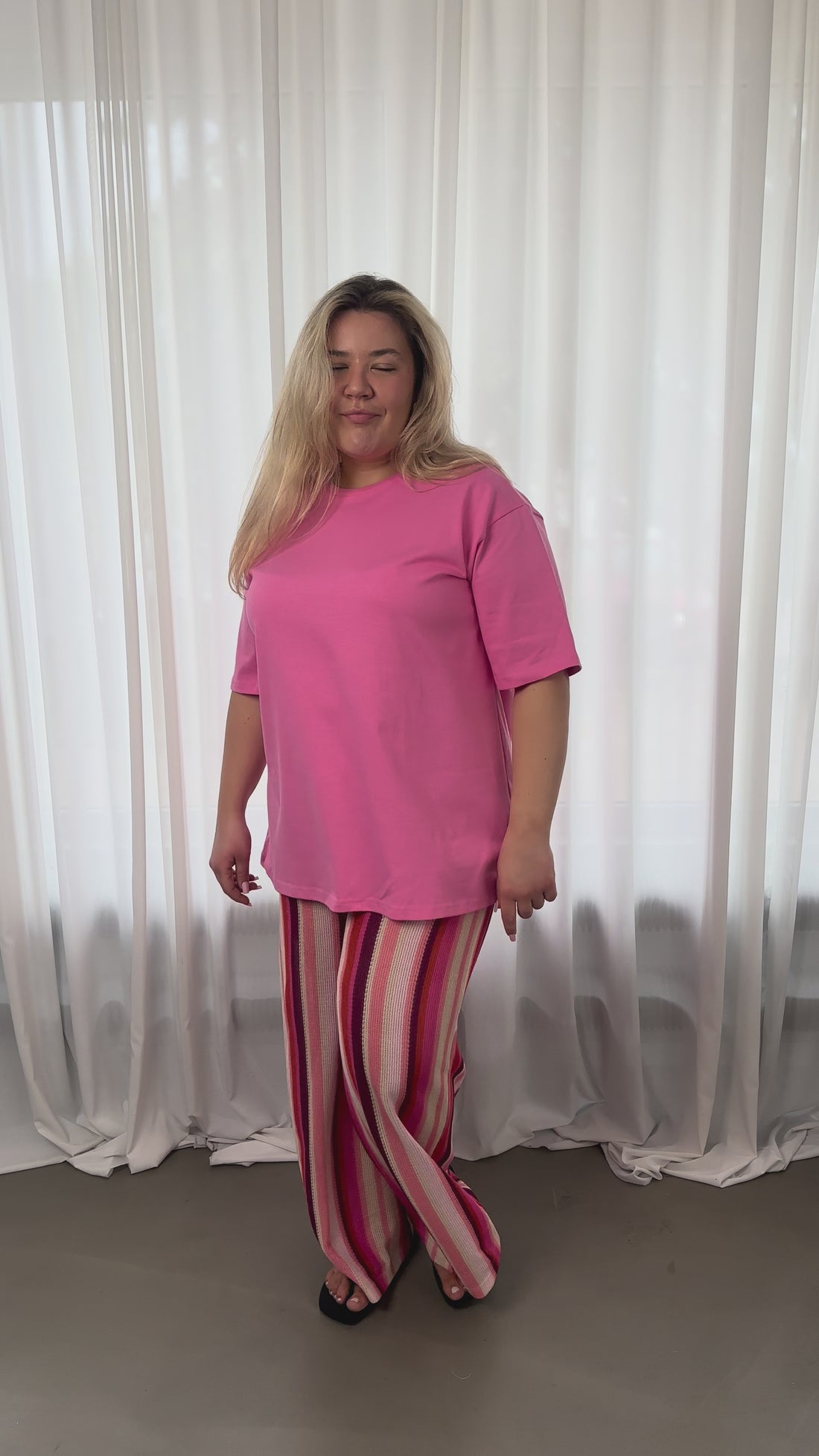 T-shirt Long Pink