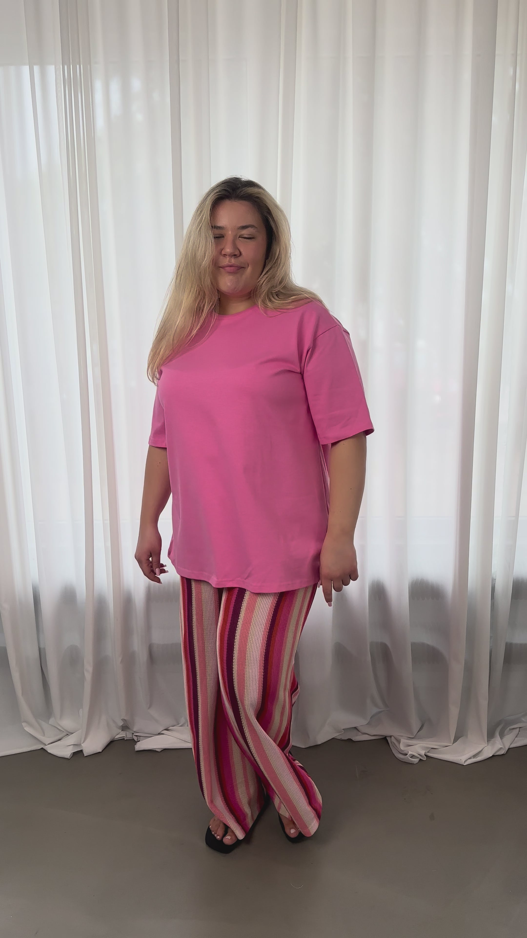 T-shirt Long Pink