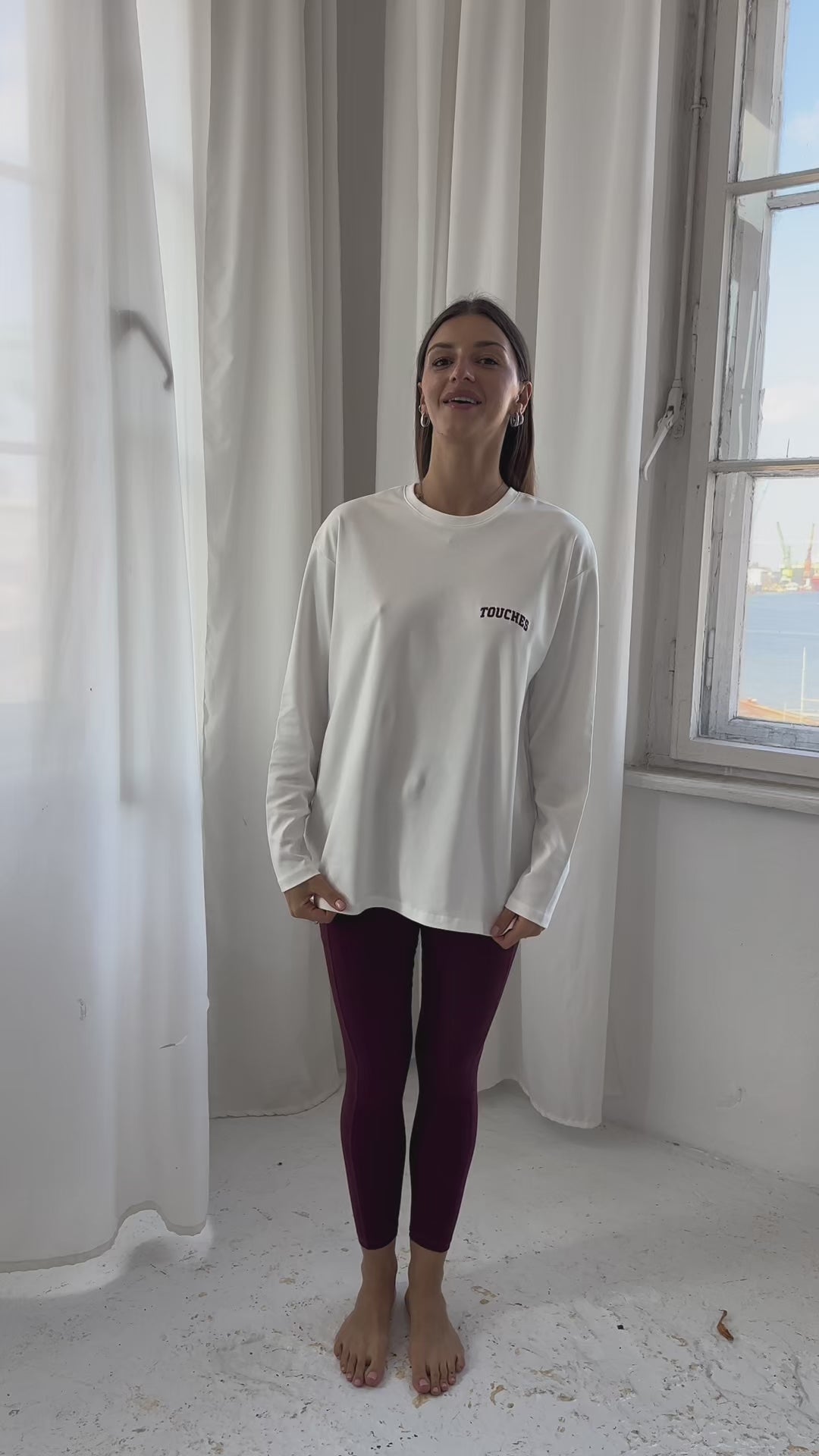 Leginsy Pocket Comfort Burgund