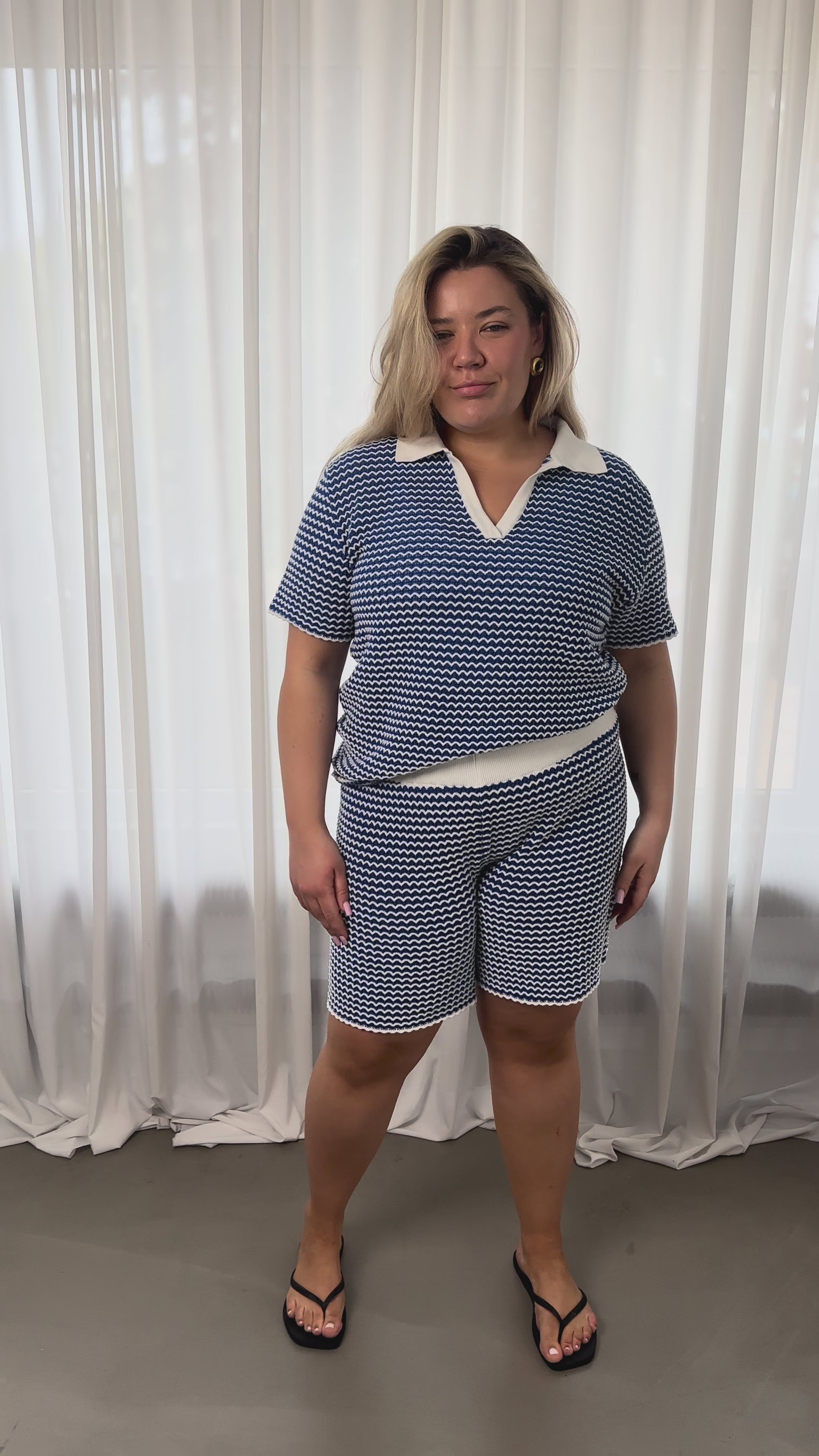 Polo Knitted Kobalt