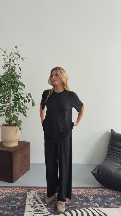 Spodnie Mère Bamboo Black