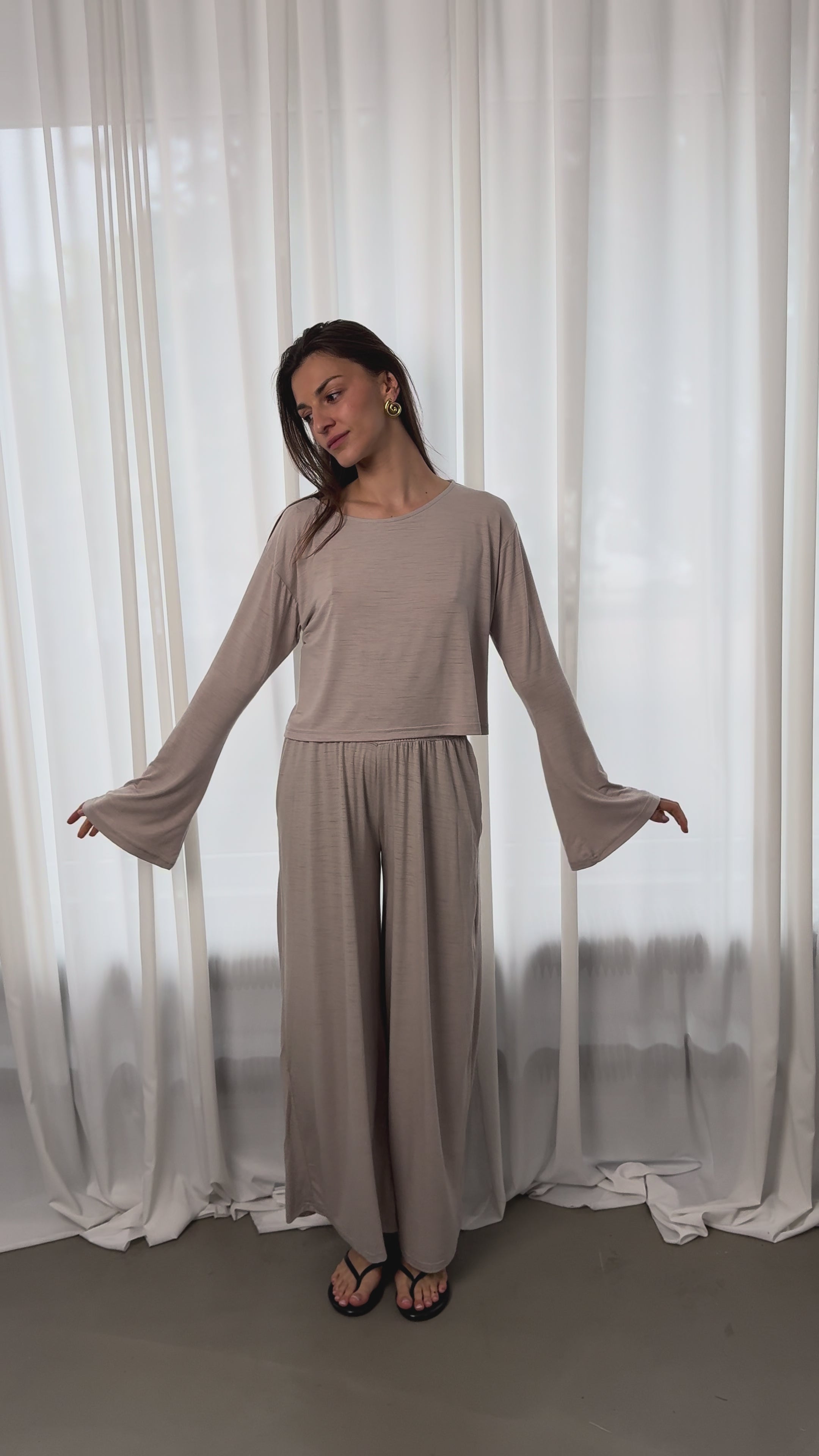 Longsleeve Melbourne Taupe