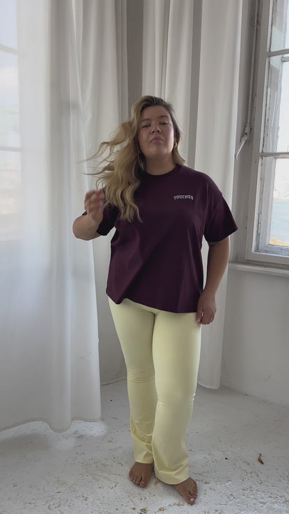 T-shirt Box College Burgund