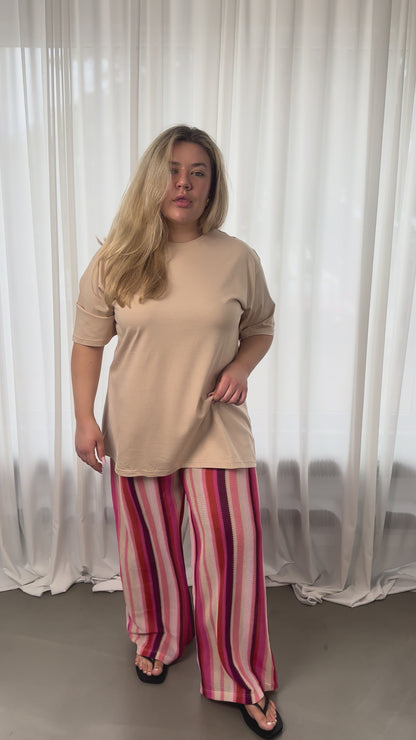T-shirt Long Beige