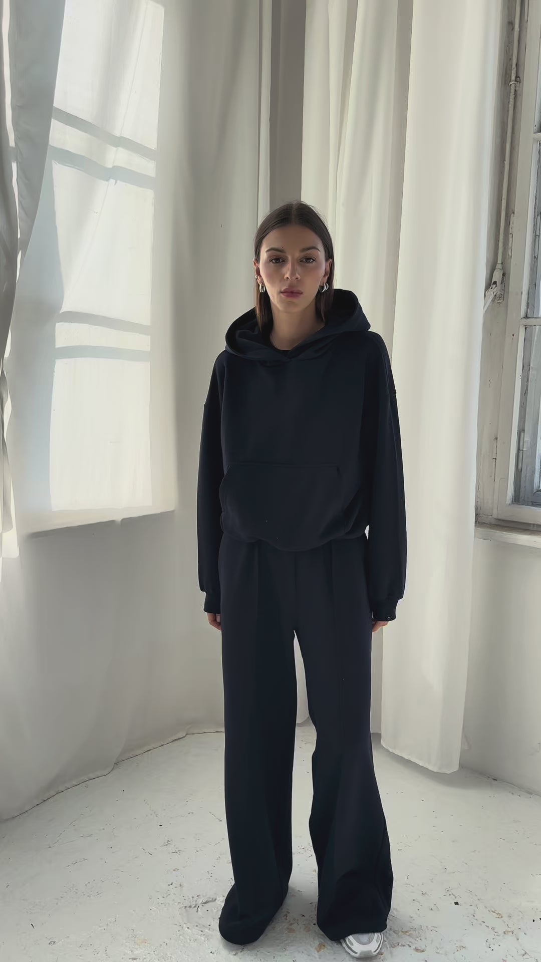 Hoodie Boxy Navy