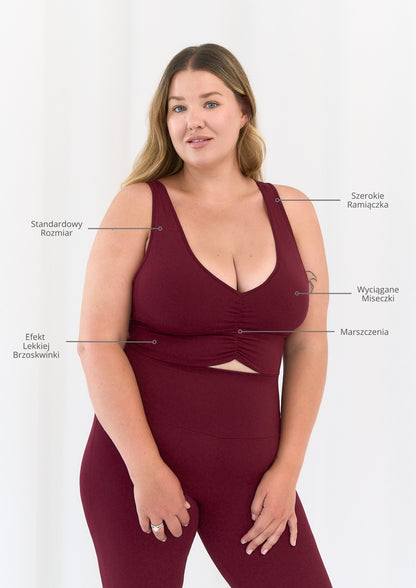 Stanik Comfort  Burgund