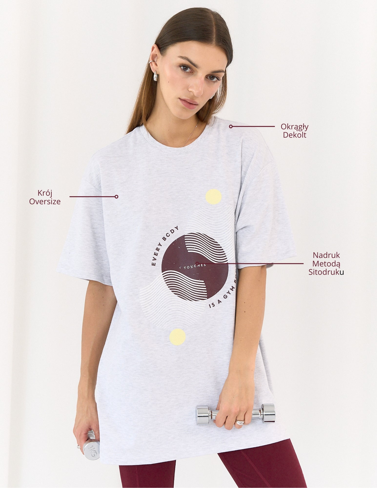 T-shirt Body Melange Grey